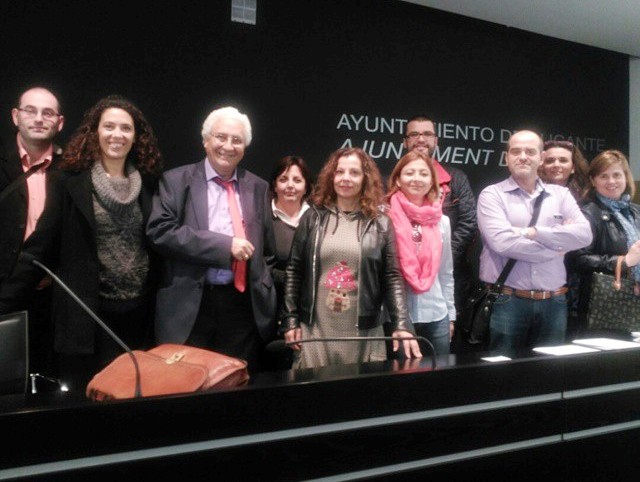 Compañeros de Adlypse Alicante durante la Asamblea 2015